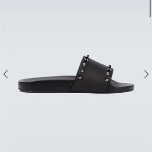 Valentino Garavani Black Slide Sandals MENS
